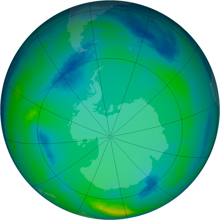 Ozone Map 2004-07-15